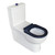 Stella Care Back-to-Wall Toilet Suite, Blue Seat, Bottom Inlet, S Trap [299597]