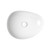 Pebble Medium Slim Edge Basin Matte White Ceramic 500mm Above Counter [299601]