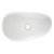 Pebble Large Slim Edge Basin Gloss White Ceramic 650mm Above Counter [299593]