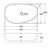 Pebble Large Slim Edge Basin Matte Black Ceramic 650mm Above Counter [299571]