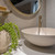 Aluca Slim Edge Ceramic Above Counter Basin 400mm Matte Khaki [299611]