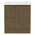 Ascot Floor or Wall Mount Vanity 760mm 2 Drawer LH 1 Door Natural Walnut [299678]