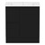 Ascot Floor or Wall Mount Vanity 760mm 2 Drawer LH 1 Door Black [299662]