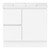 Ascot Floor or Wall Mount Vanity 910mm 2 Drawer LH 1 Door Polar White Gloss [299661]