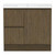 Ascot Floor or Wall Mount Vanity 910mm 2 Drawer LH 1 Door Natural Walnut [299642]
