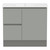 Ascot Floor or Wall Mount Vanity 910mm 2 Drawer LH 1 Door Grey Nouveau [299653]