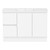 Ascot Floor or Wall Mount Vanity 1210mm 2 Drawer LH 2 Door Polar White Gloss [299648]