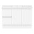 Ascot Floor or Wall Mount Vanity 1210mm 2 Drawer LH 2 Door Polar White Matte [299639]