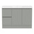 Ascot Floor or Wall Mount Vanity 1210mm 2 Drawer LH 2 Door Grey Nouveau [299666]