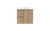 Ascot Floor or Wall Mount Slim Vanity 765mm 2 Drawer LH 1 Door Plantation Ash [299638]
