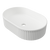 Oval Flute Basin 490mm White Matt [298586]