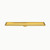 Linear Tile Insert Shower Grate 800mm Length and Centre Outlet 74mm Brushed Gold [255721]
