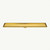 Linear Tile Insert Shower Grate 900mm Length and Centre Outlet 74mm Brushed Gold [255723]