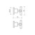 Cross Wall Top Assembly Matte Black Pair Lead Free [299631]