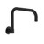 Round Wall Sink Spout Swivel Matte Black Lead Free [299627]