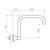 Round Wall Sink Spout Swivel Matte Black Lead Free [299627]