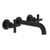 Cross Wall Basin/Bath Set 220mm Spout Matte Black Lead Free [299630]