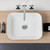 Tribute Above Counter Basin Rectangle 490mm White 0 Tap Holes [153090]