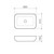 Tribute Above Counter Basin Rectangle 170mm White 0 Tap Holes [153091]