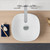 Tribute Artisan B6 Above Counter Basin Curved Square 170mm White NTH [153093]
