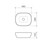 Tribute Above Counter Basin Curved Rectangle 170mm White 0 Tap Holes [153094]
