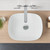 Tribute Above Counter Basin Curved Rectangle 170mm White 0 Tap Holes [153094]