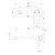 Teel SwitchMix Wall Basin / Bath Mixer Set 200mm Matte Black Trim Kit Only [300079]