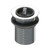 Plug and Waste with Rubber Plug 40mm x 70mm Chrome [025614]