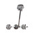 Belair Shower Set (Taps & Shower) 3Star Chrome [035152]