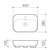 Luna Semi Recessed Basin White 1 Tap Hole [153103]