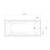 Maxton Standard Bath 1675mm White [055143]