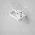 Luna Hand Wall Basin w/Overflow White 1TH [153105]