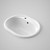 Metro Utility Basin Left Hand Tap Hole with Overflow 35L White 1 Tap Hole [052371]