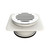 Brass Round Floor Waste 100mm with Megaflex Flange Chrome [102758]