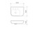 Luna Shelf Wall Basin with Overflow White 0 Tap Holes [153106]