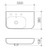 Luna Shelf Wall Basin with Overflow White 1 Tap Hole [153107]