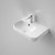 Luna Shelf Wall Basin with Overflow White 1 Tap Hole [153107]