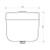 Adjustable Slimline Connector Plastic Dual Flush Cistern w/Seat 4.5/3L White 4Star [108900]