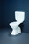 Adjustable Slimline Connector Plastic Dual Flush Cistern w/Seat 4.5/3L White 4Star [108900]