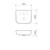 Luna Wall Basin with Overflow White 3 Tap Holes [153109]