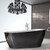 Noir Freestanding Oval Bath 1700mm Black [123561]