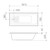 Vivas Anti-Slip Island Bath w/Antislip 1675mm White [124536]