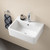 Cubus Utility Wall Basin with Overflow Vitreous China White 1 Tap Hole [124534]