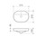 Track Inset Basin with Overflow White 1 Tap Hole [124875]
