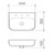 Luna Wall Basin 3 Tap Hole [153111]