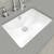 Sarah Undermount Basin 465mm x 345mm with Overflow White no Tap Hole [152711]