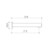 Pin Bath Outlet 215mm Irwell Spout Chrome [127869]