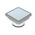 Bermuda Deluxe Square Reflections 150mm Floor Waste with Megaflex Flange 100mm Outlet Chrome [139681]
