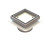 Bermuda Square Tile Insert Floor Waste with 80mm Megaflex Flange Chrome [139676]