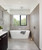 Bermuda Square Tile Insert Floor Waste with 100mm Megaflex Flange Chrome [139677]